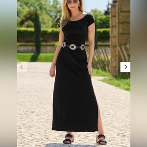 NWOT Boston Proper Off Shoulder Maxi Dress (belt not included)